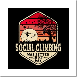 Social Climbing Posters and Art